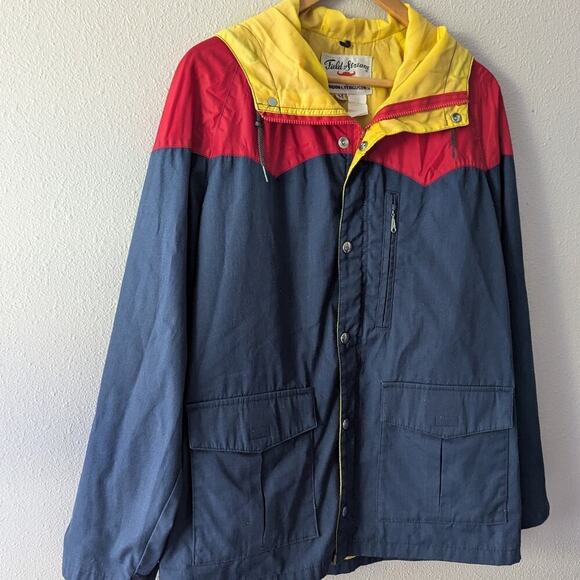 80s Vintage Field & Stream Windbreaker‎ Jacket with Hood - Picture 3 of 14